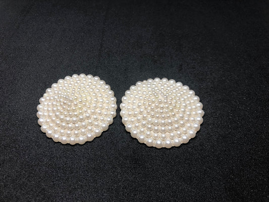Ivory pearl beads burlesque nipple pasties