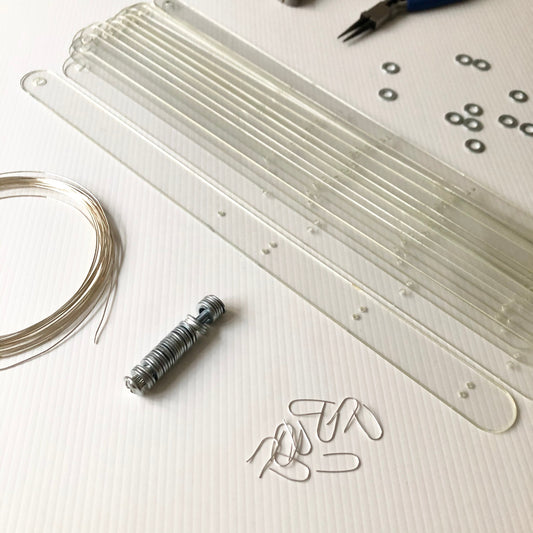 Burlesque feather fan staves - DIY supply with hardware assembly kit