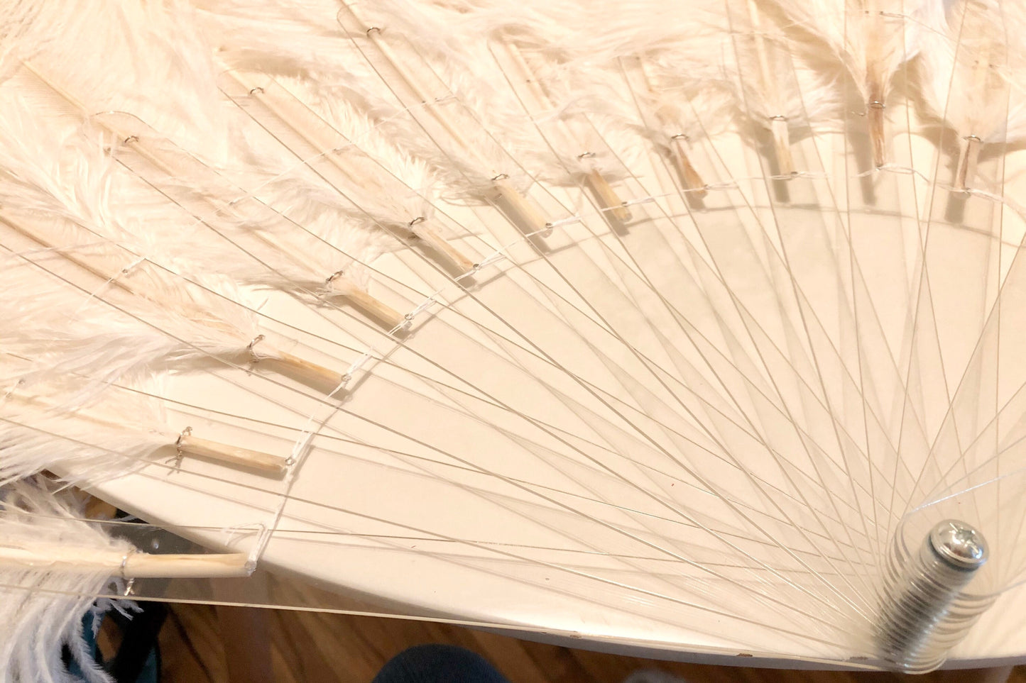 Burlesque feather fan staves - DIY supply with hardware assembly kit