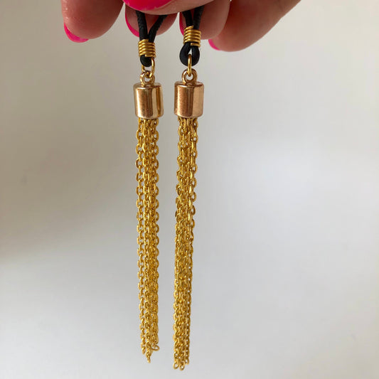 Gold chain tassels non-piercing nipple jewellery