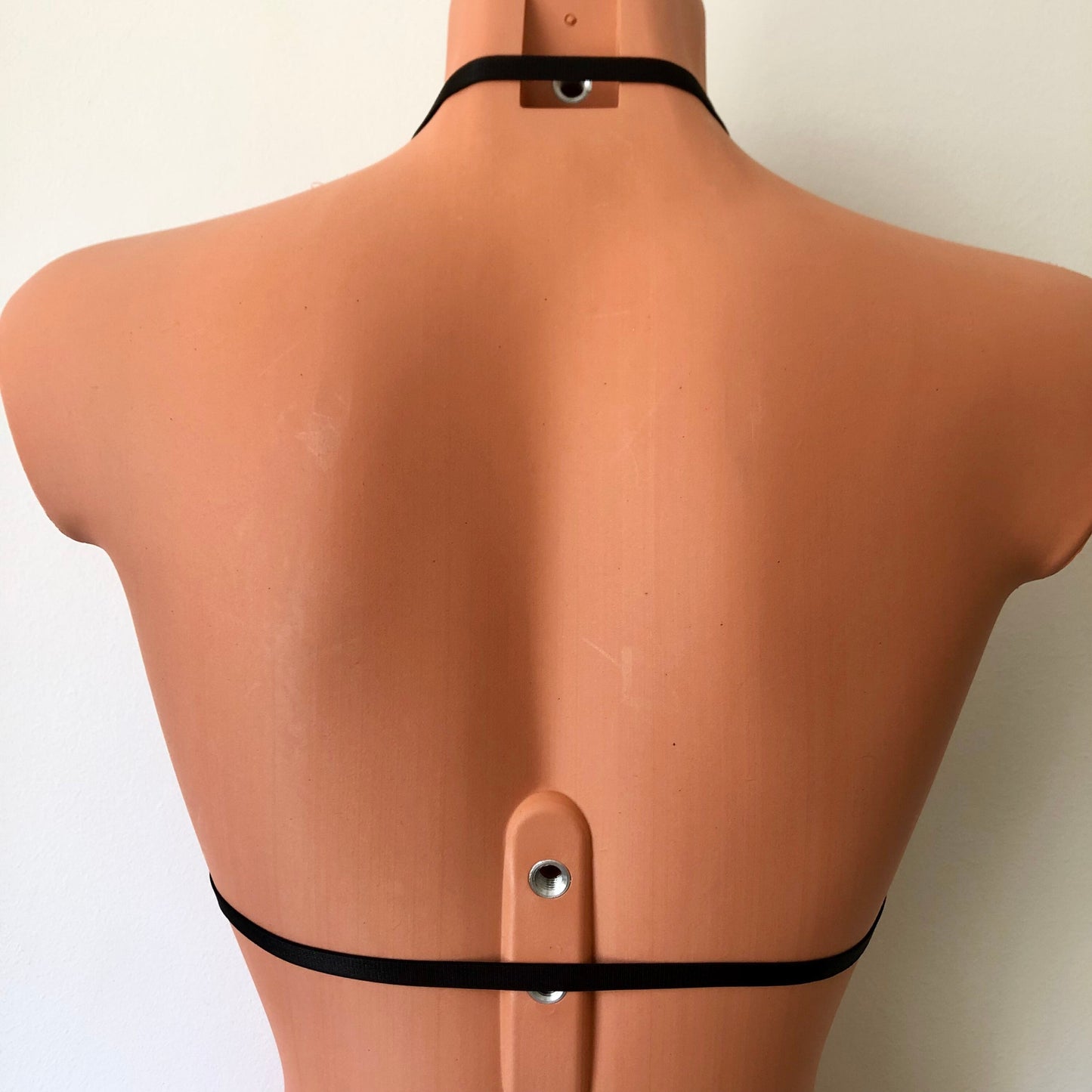 Elastic chest harness | choker style to underbust body straps | adjustable elastic cage bra waist harness