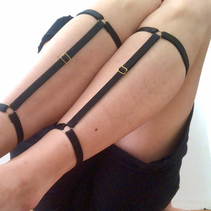 Adjustable elastic leg calf harness (2)