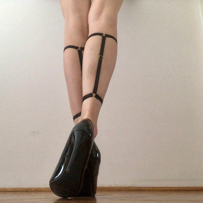 Adjustable elastic leg calf harness (2)